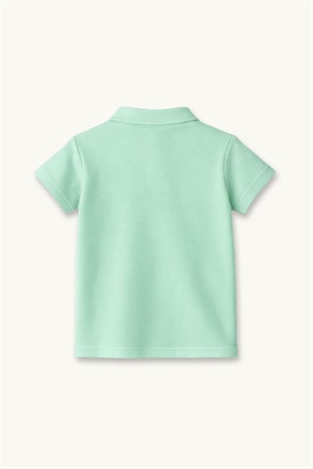 Erkek  Çocuk Kısa Kollu Polo Yaka Tshirt  - Yeşil