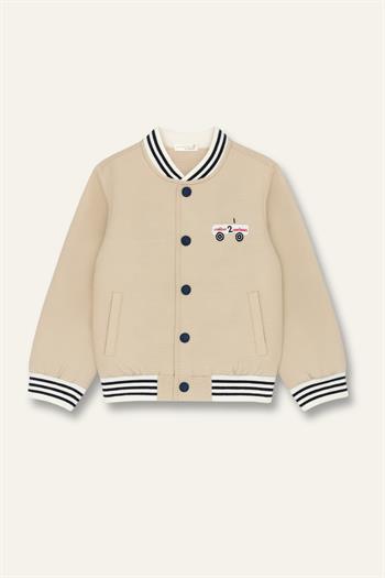 Erkek Çocuk Montlu Üçlü Takım - Bej