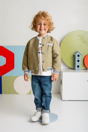 Erkek Çocuk Montlu Üçlü Takım - Haki