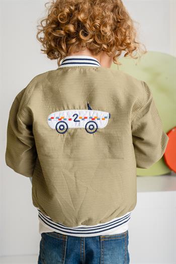 Erkek Çocuk Montlu Üçlü Takım - Haki