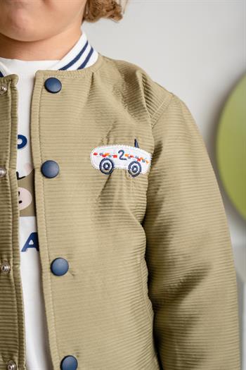 Erkek Çocuk Montlu Üçlü Takım - Haki