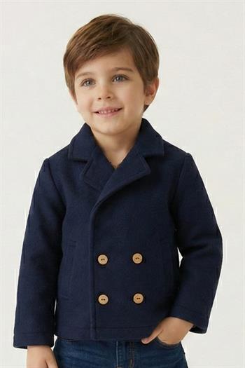 Erkek Çocuk Örme Ceket - Lacivert