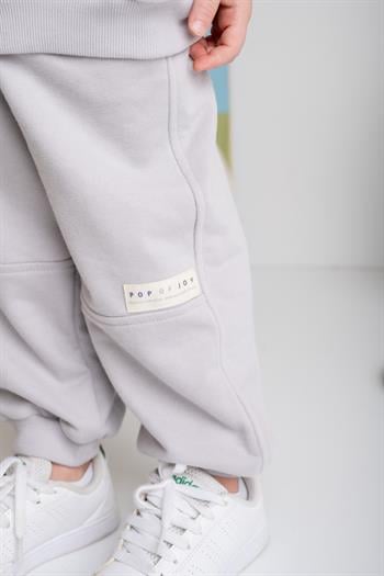 Erkek Çocuk Ribanalı Paça Fırçalı Tek Alt - Gri