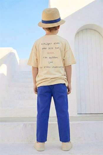 Erkek Çocuk Tshirt   - Krem