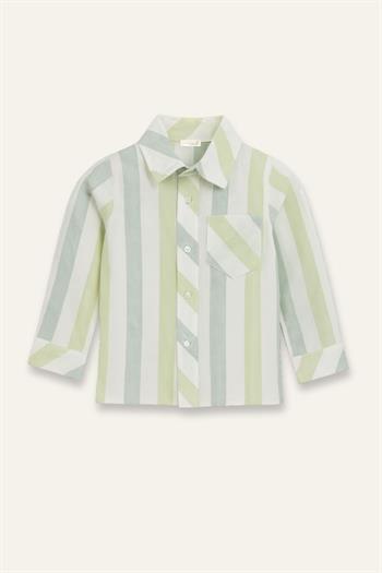 Erkek Çocuk Yelekli 3lü Takım  - Yeşil