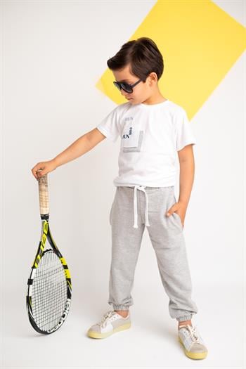 Erkek Çocuk Paçası Lastikli Basic Eşofman Altı