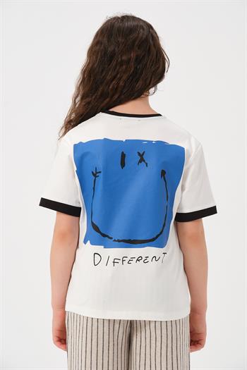 Genç Kız Çocuk Baskı Detaylı T-shirt
