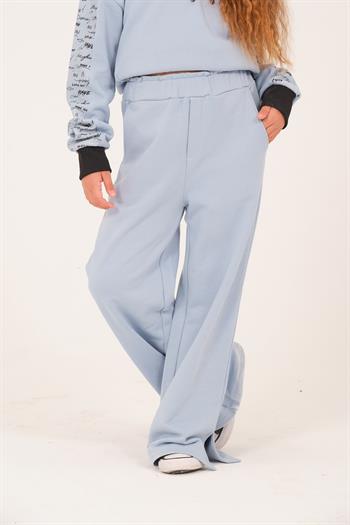 Genç Kız Çocuk Cepli Eşofman Altı - Bebek Mavisi