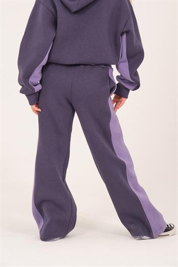 Genç Kız Çocuk Garnili Eşofman Altı - İndigo