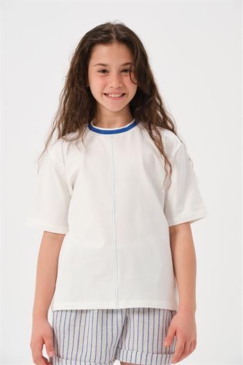 Genç Kız Çocuk Yazı Baskılı T-shirt