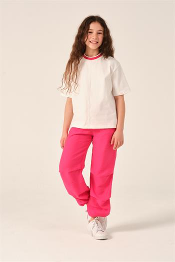 Genç Kız Çocuk Yazı Baskılı T-shirt