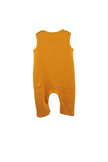 Gots Sertifikalı %100 Organik Pamuk Sıfır Kollu Tulum (3-24ay)