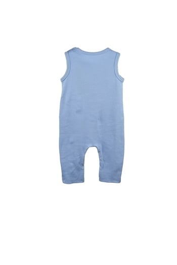 Gots Sertifikalı %100 Organik Pamuk Sıfır Kollu Tulum (3-24ay)