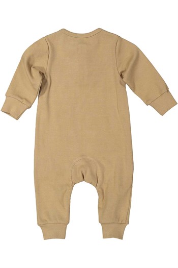 Gots Sertifikalı %100 Organik Pamuk Yakası Düğmeli Tulum (0-24ay)