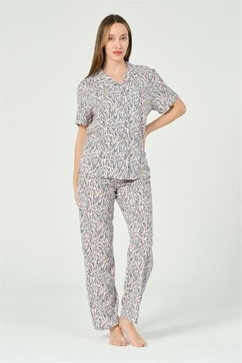 Kadın Desenli Pijama Takımı