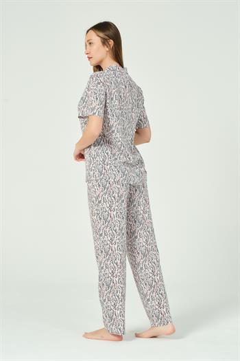 Kadın Desenli Pijama Takımı
