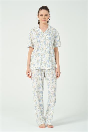 Kadın Tavşan Desenli Pijama Takımı