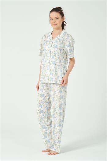 Kadın Tavşan Desenli Pijama Takımı