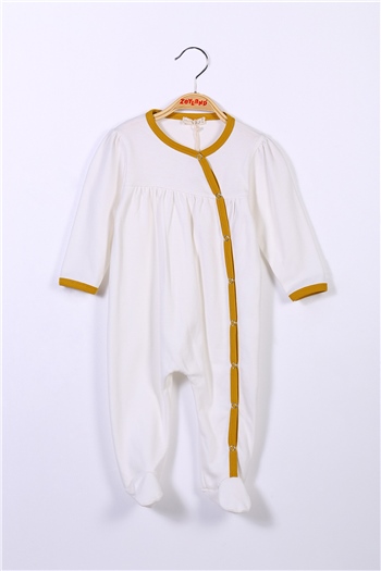 Kız Bebek Çıtçıtlı Fiyonklu Tulum (6-24ay)