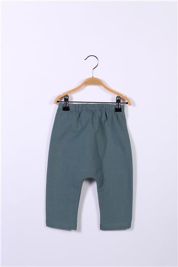 Kız Bebek Fiyonk Detaylı Yeşil Pantolon (6-24ay)
