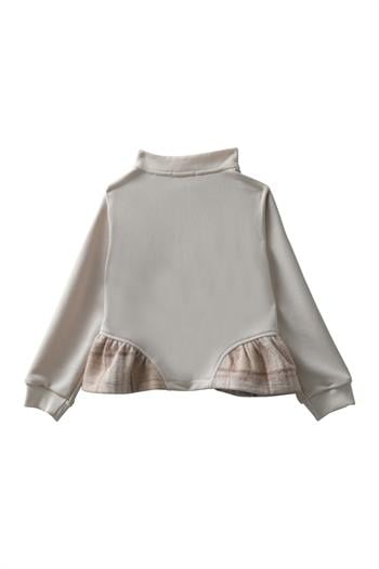 Kız Bebek Kelebek Nakışlı ıkili Takım - Bej