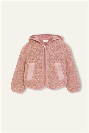 Kız Bebek Peluş Montlu 3lü Takım  - Pudra