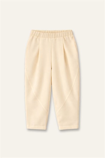 Kız Çocuk Baggy Pantolon  - Krem