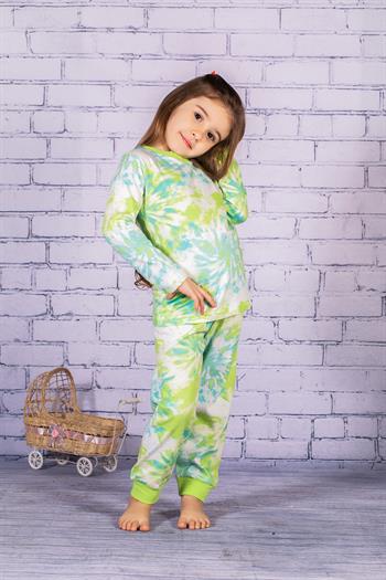 Kız Çocuk Batik Desen Pijama Takımı