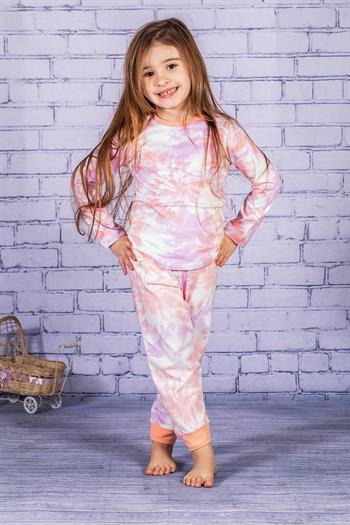 Kız Çocuk Batik Desen Pijama Takımı