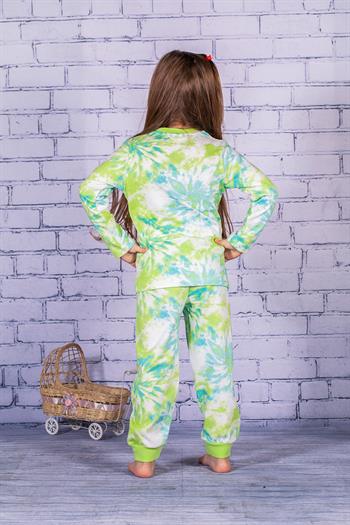 Kız Çocuk Batik Desen Pijama Takımı
