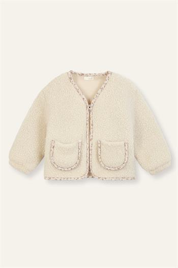 Kız Çocuk Ceketli 3lü Takım - Bej