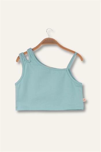 Kız Çocuk Crop Atlet - Mint