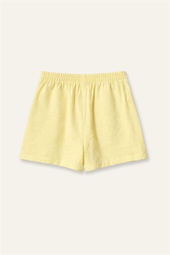 Kız Çocuk Dokuma Şort Etek  - Sarı