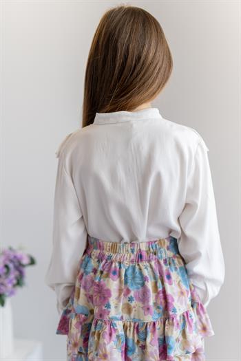 Kız Çocuk Fırfır Detaylı Bluz