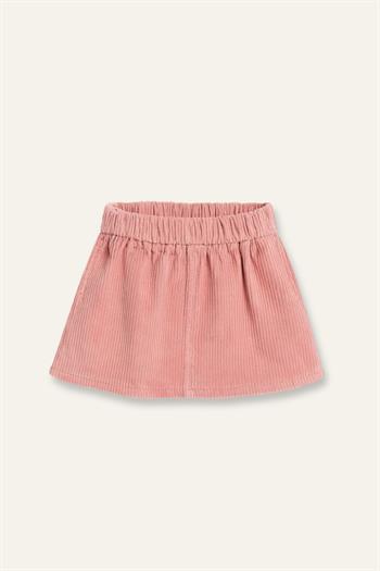 Kız Çocuk Kadife Mini Etek - Pembe