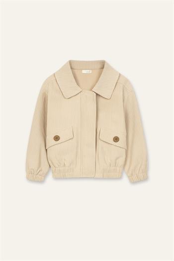 Kız Çocuk Montlu 3lü Takım  - Bej