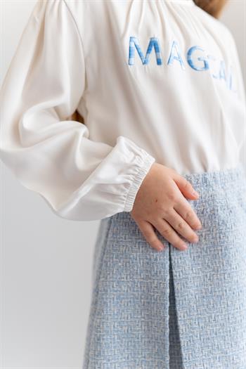 Kız Çocuk Nakış Detaylı Bluz