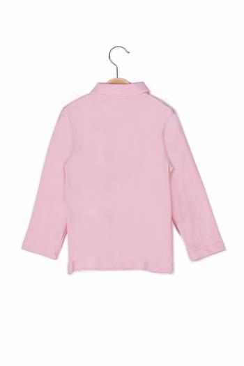 Kız Çocuk Polo Yaka Uzun Kol T-shirt