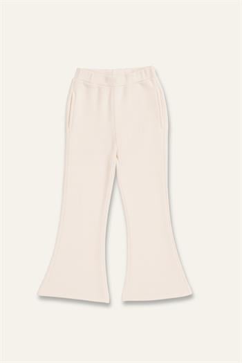 Kız Çocuk Yumoş İkili Takım - Krem