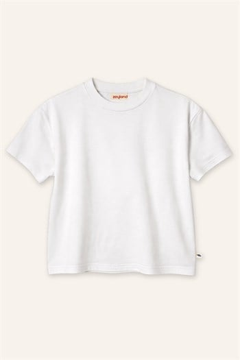 Kız Erkek Çocuk Oversize T-shirt  - Beyaz