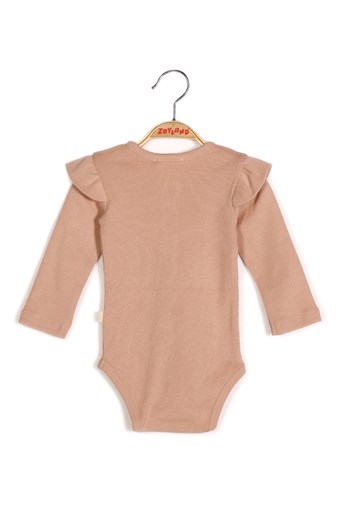 Gots Sertifikalı %100 Organik Pamuk Kolları Fırfırlı Body (0-4yaş)