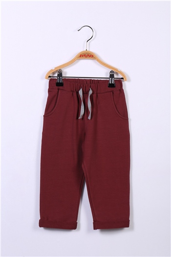 Erkek Çocuk Bordo Eşofman Altı (2-7yaş)