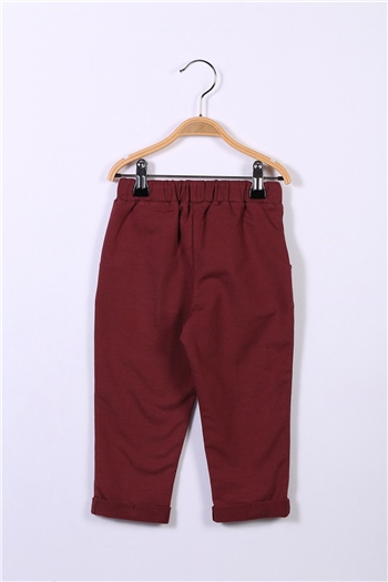 Erkek Çocuk Bordo Eşofman Altı (2-7yaş)