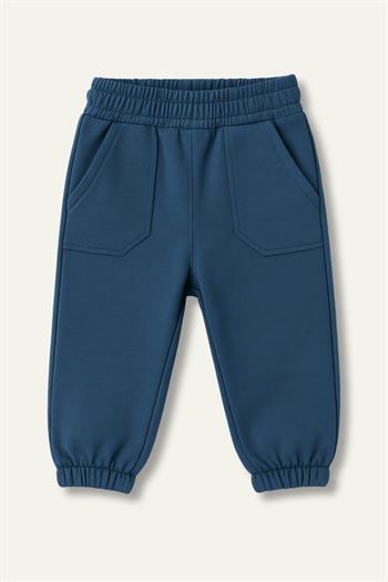 Unisex Bebek Basic Eşofman Altı - İndigo