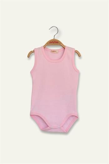 Unisex Bebek Çıtçıtlı Atlet Body - Pembe