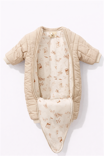 Kız Erkek Bebek Kozmonot  - Bej