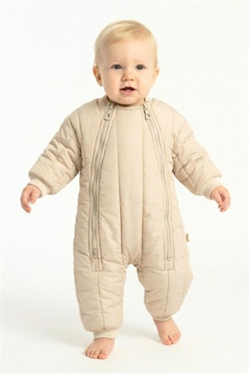 Kız Erkek Bebek Kozmonot  - Bej