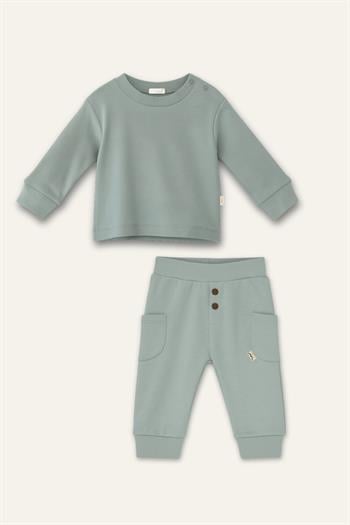 Unisex Bebek Organik İkili Takım - Mint