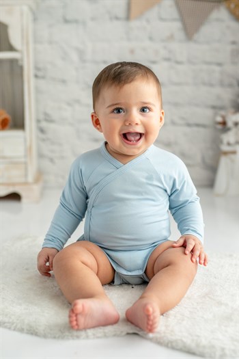 Unisex Bebek Uzun Kollu %100 Pamuk Body (0-12ay)