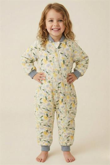 Unisex Çocuk Elyaf Dolgulu Uyku Tulumu  - Mavi